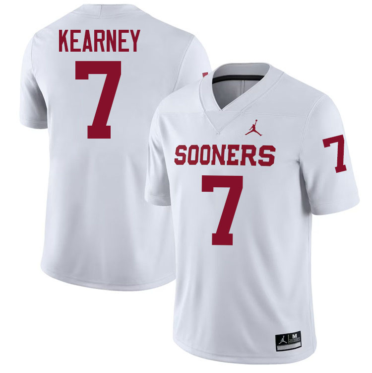 Zion Kearney Oklahoma Sooners Jersey,Oklahoma Sooners Football Uniforms,Jersey-White